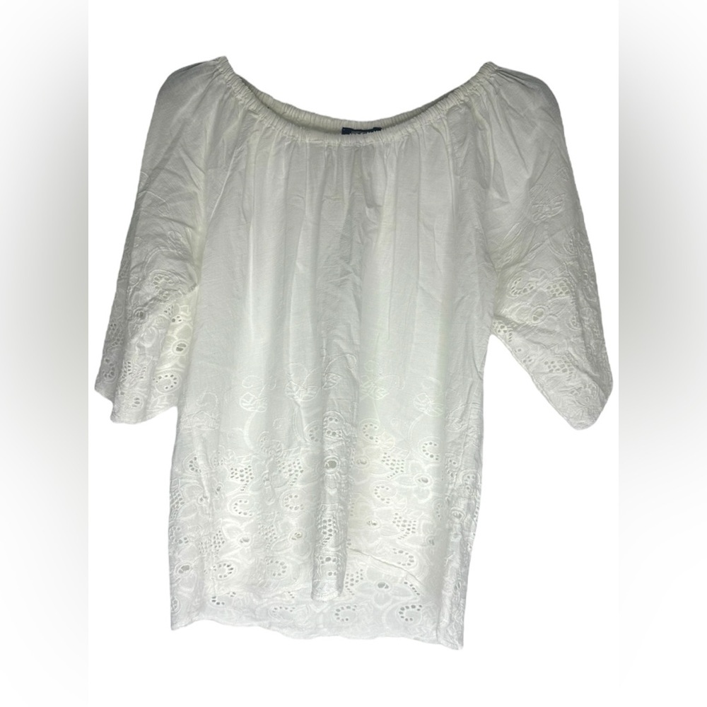 Moon River Relaxed Embellished Blouse